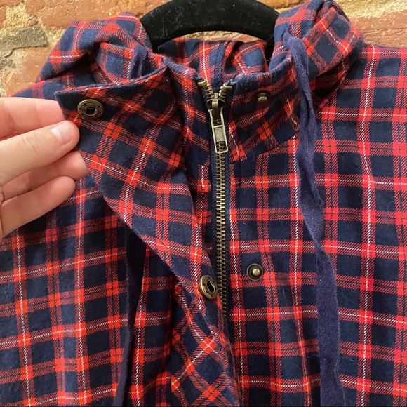 ModCloth Jacket Living Lodge Plaid Red Flannel - Picture 10 of 16